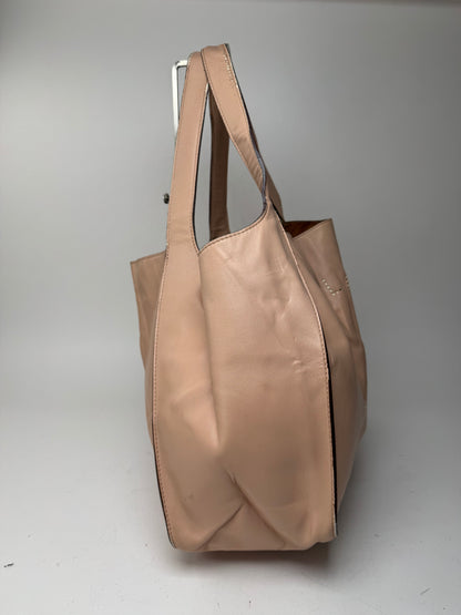 Sac fourre-tout vintage en cuir végétalien Stella Mc Cartney rose
