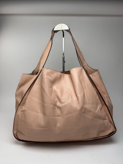 Sac fourre-tout vintage en cuir végétalien Stella Mc Cartney rose