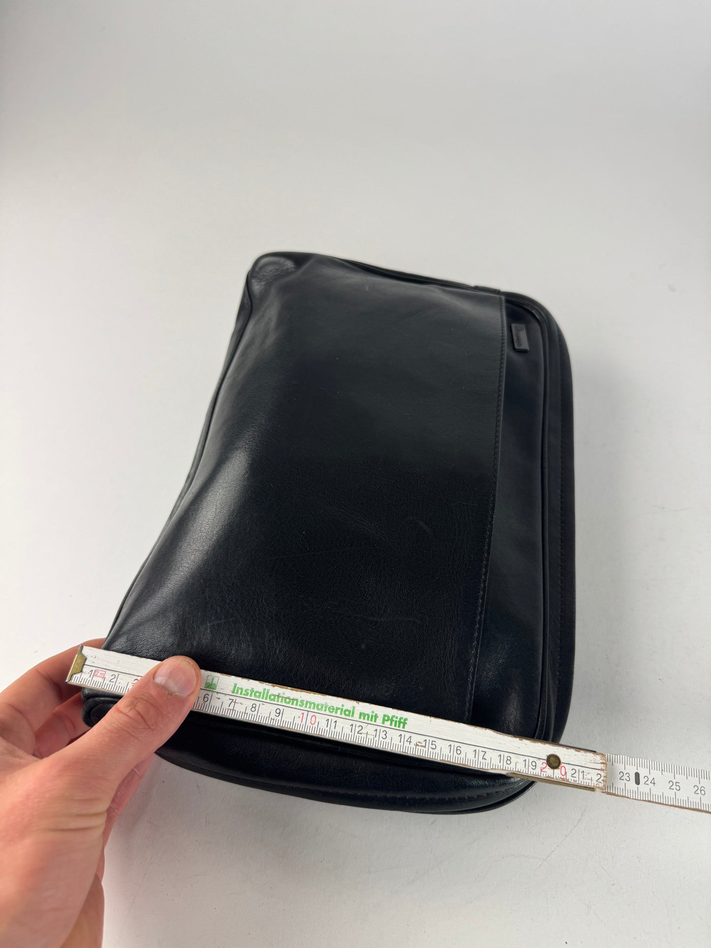 Vintage Issey Miyake Leather Clutch Black