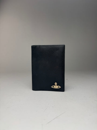 Vintage Vivienne Westwood Leather Card Case Black