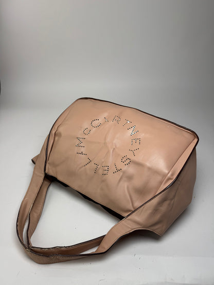 Sac fourre-tout vintage en cuir végétalien Stella Mc Cartney rose