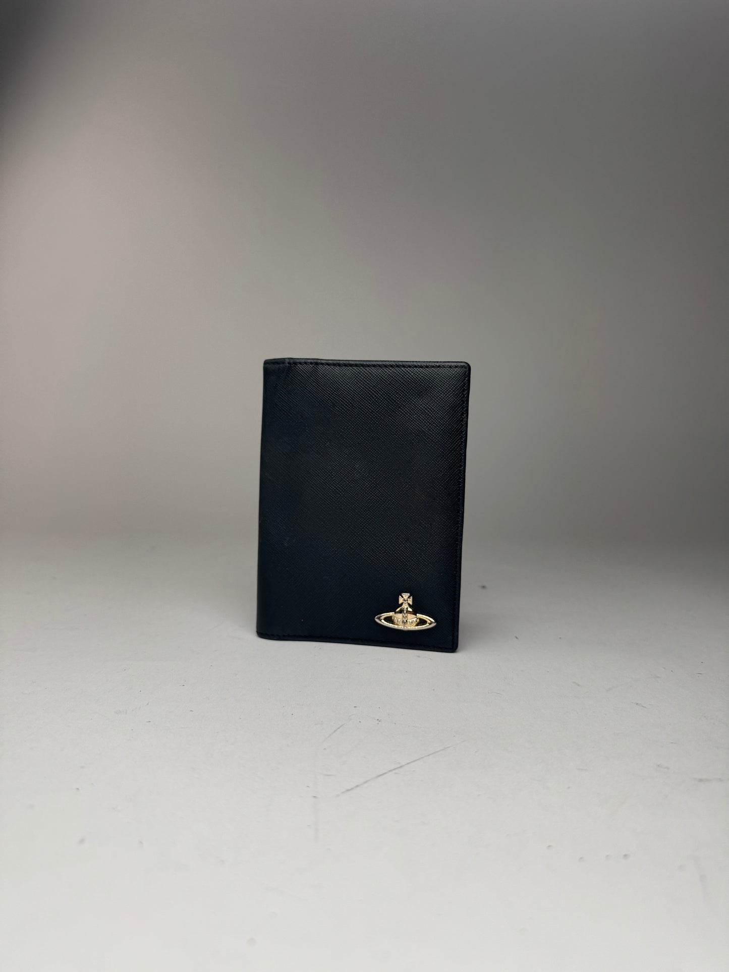 Vintage Vivienne Westwood Leather Card Case Black