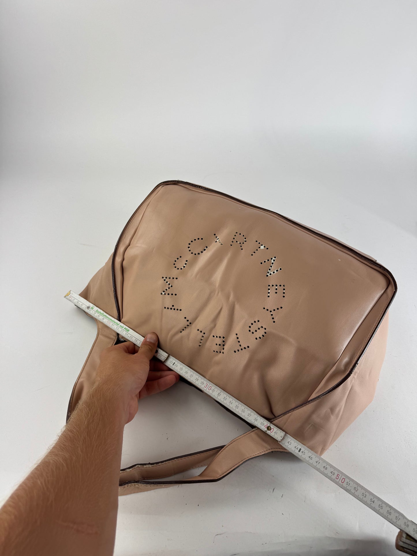 Sac fourre-tout vintage en cuir végétalien Stella Mc Cartney rose