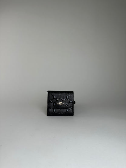 Vintage Textured Textured Wallet Black