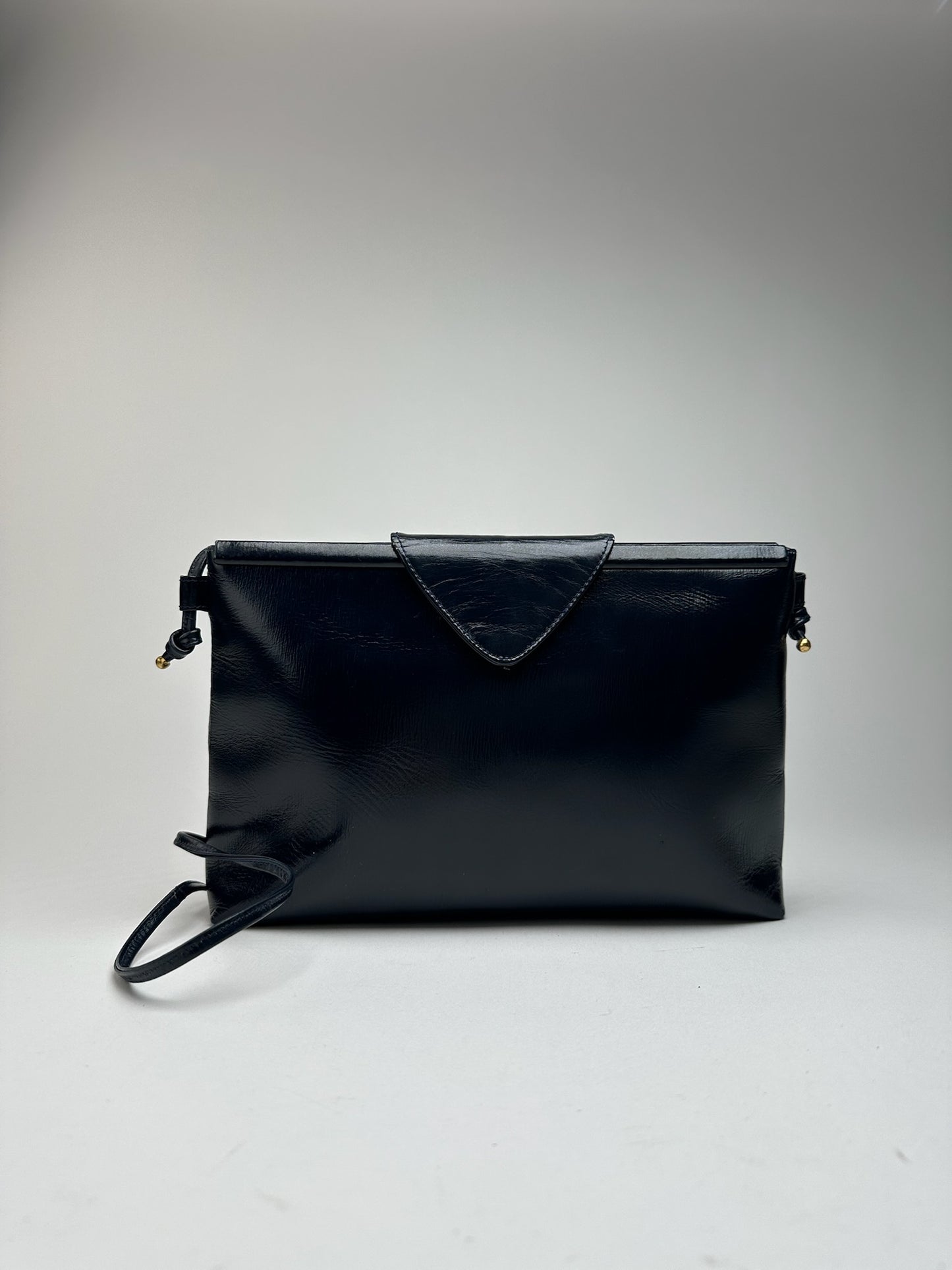 Sac vintage en cuir verni noir Givenchy