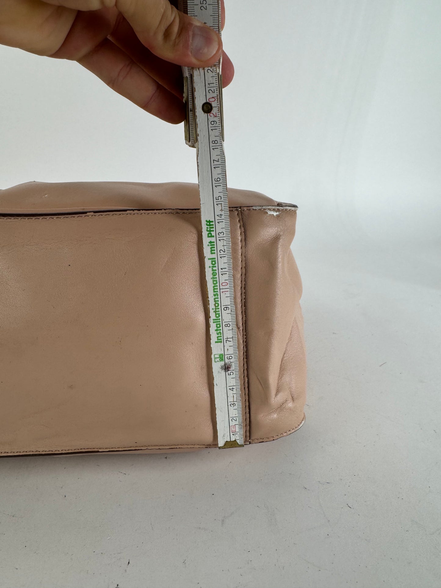 Sac fourre-tout vintage en cuir végétalien Stella Mc Cartney rose