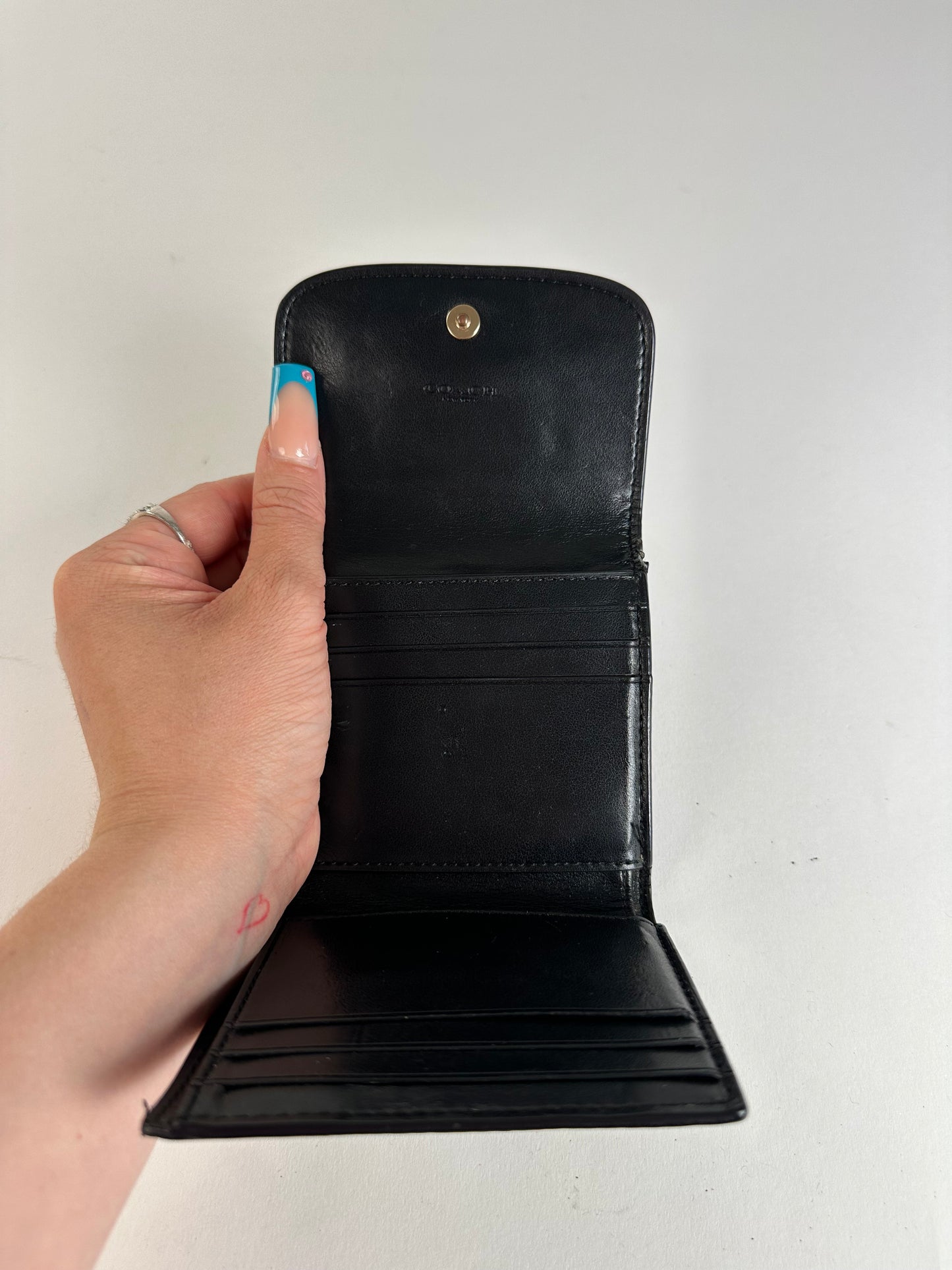 Vintage Textured Textured Wallet Black