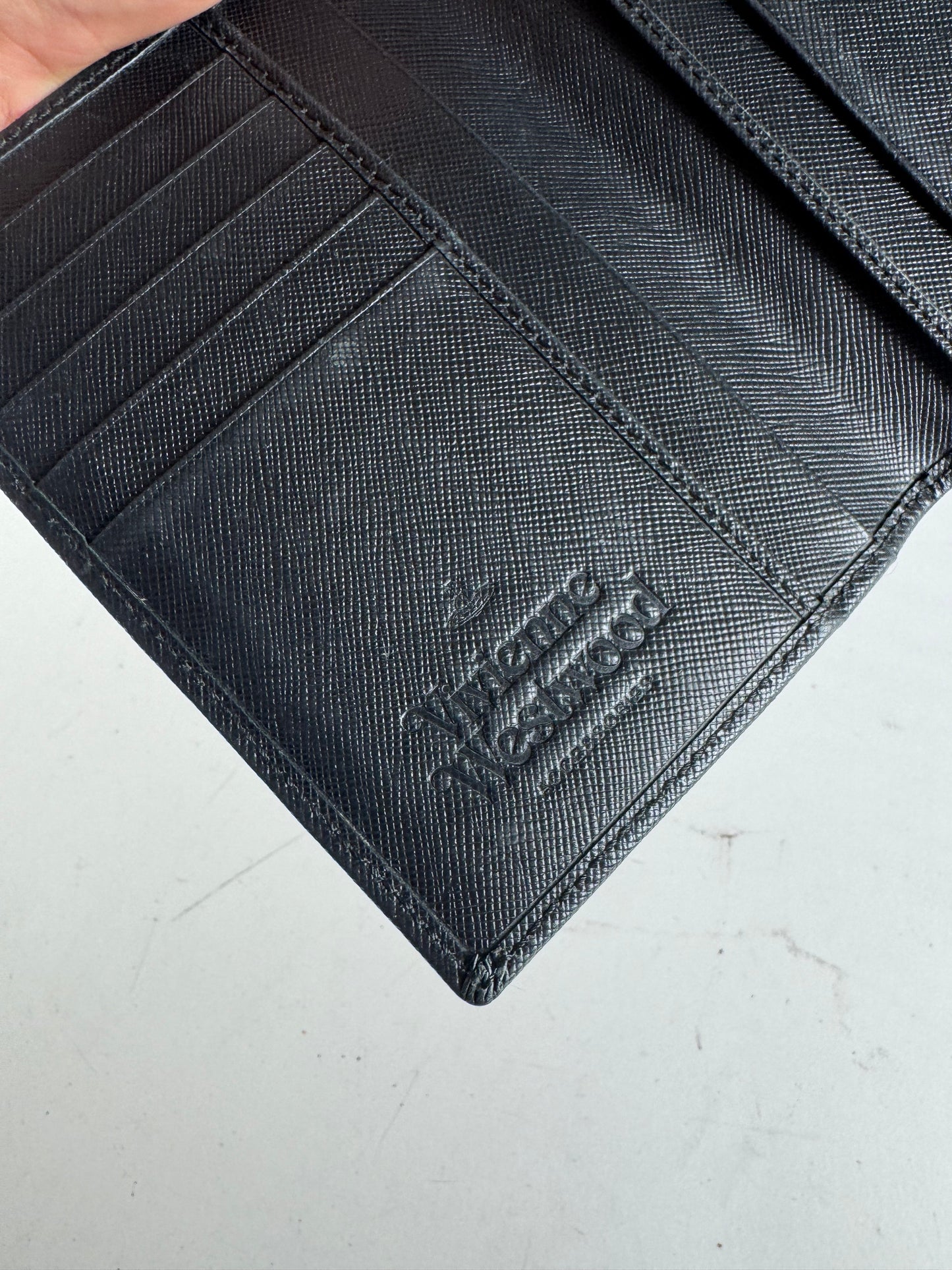 Vintage Vivienne Westwood Leather Card Case Black