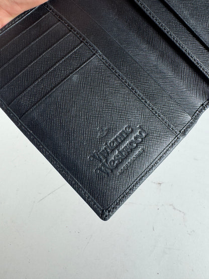 Vintage Vivienne Westwood Leather Card Case Black