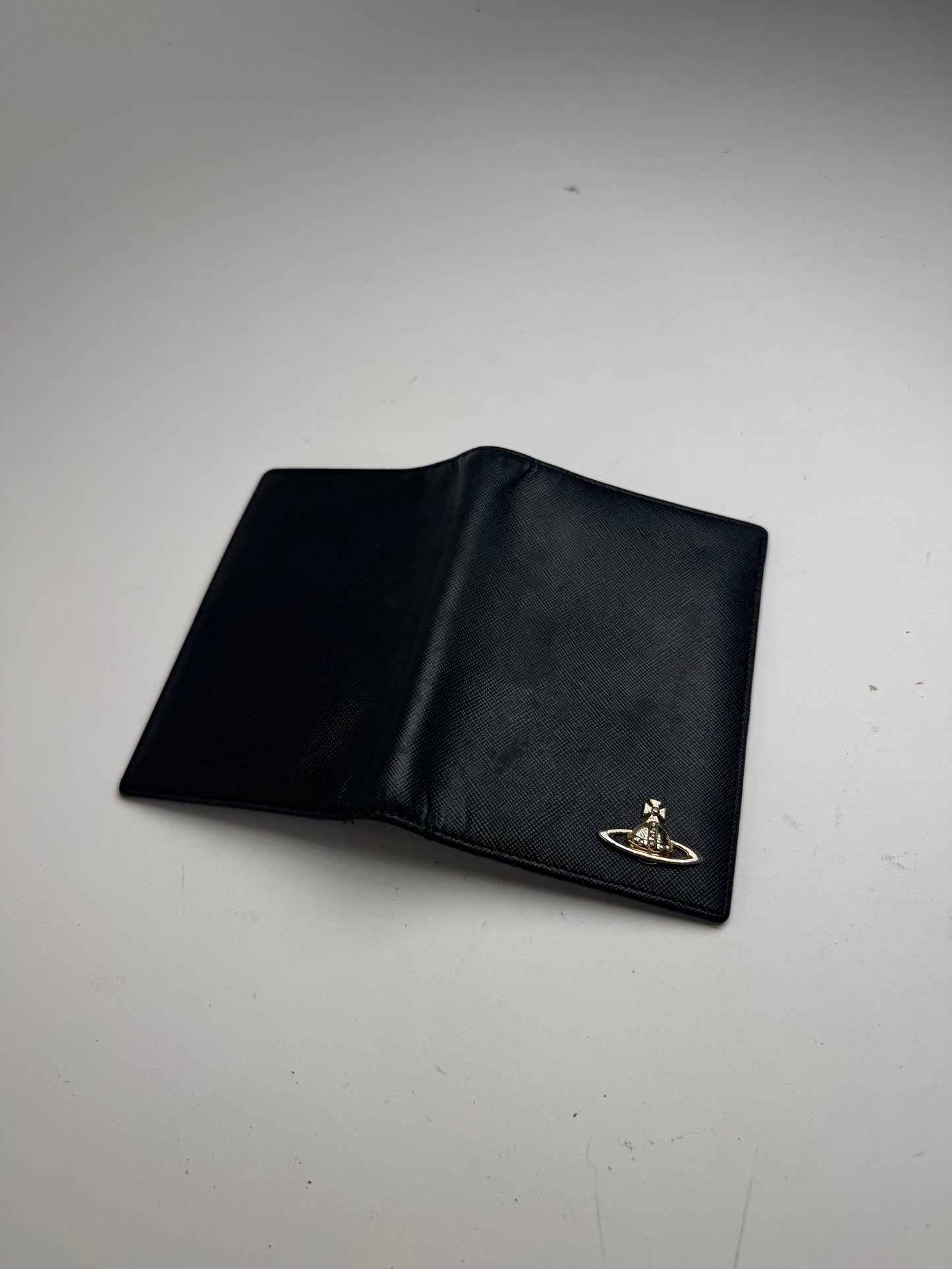 Vintage Vivienne Westwood Leather Card Case Black