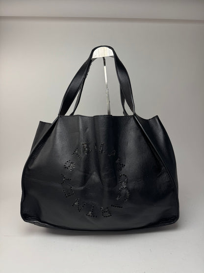 Sac fourre-tout vintage en cuir végétalien avec logo Stella Mc Cartney