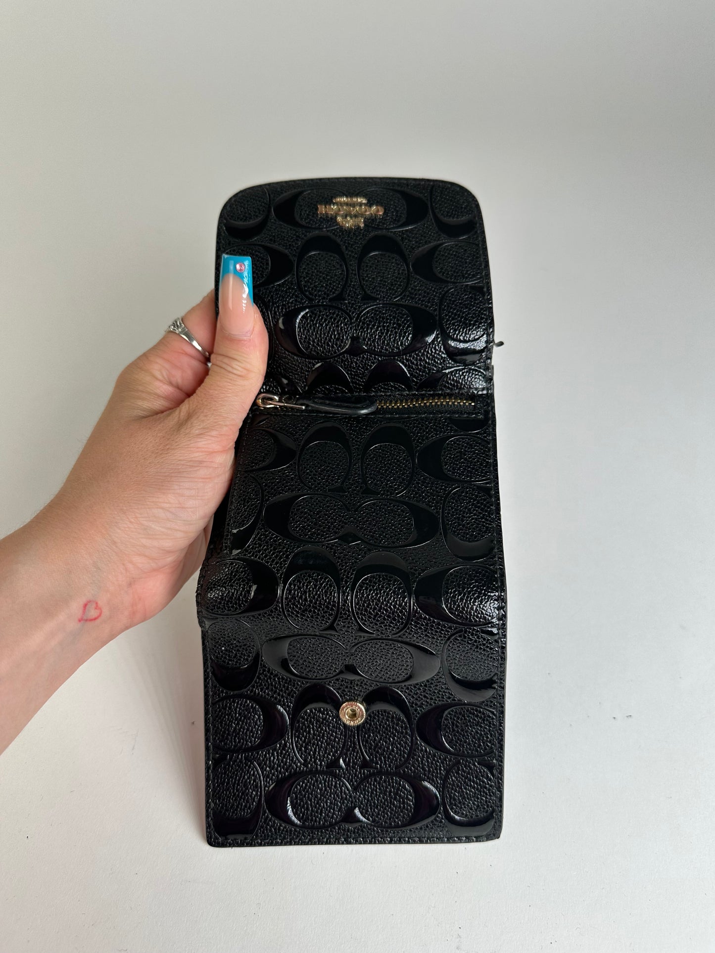 Vintage Textured Textured Wallet Black