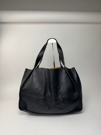 Sac fourre-tout vintage en cuir végétalien avec logo Stella Mc Cartney