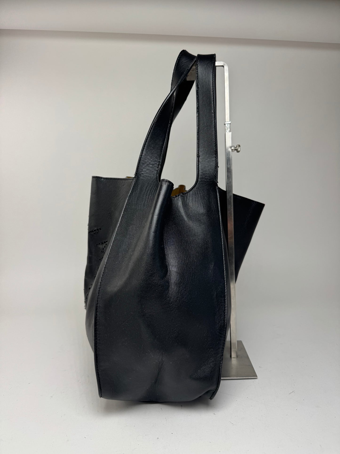 Sac fourre-tout vintage en cuir végétalien avec logo Stella Mc Cartney