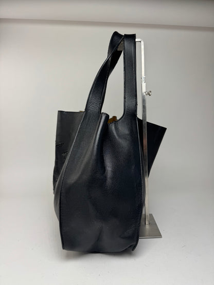 Sac fourre-tout vintage en cuir végétalien avec logo Stella Mc Cartney