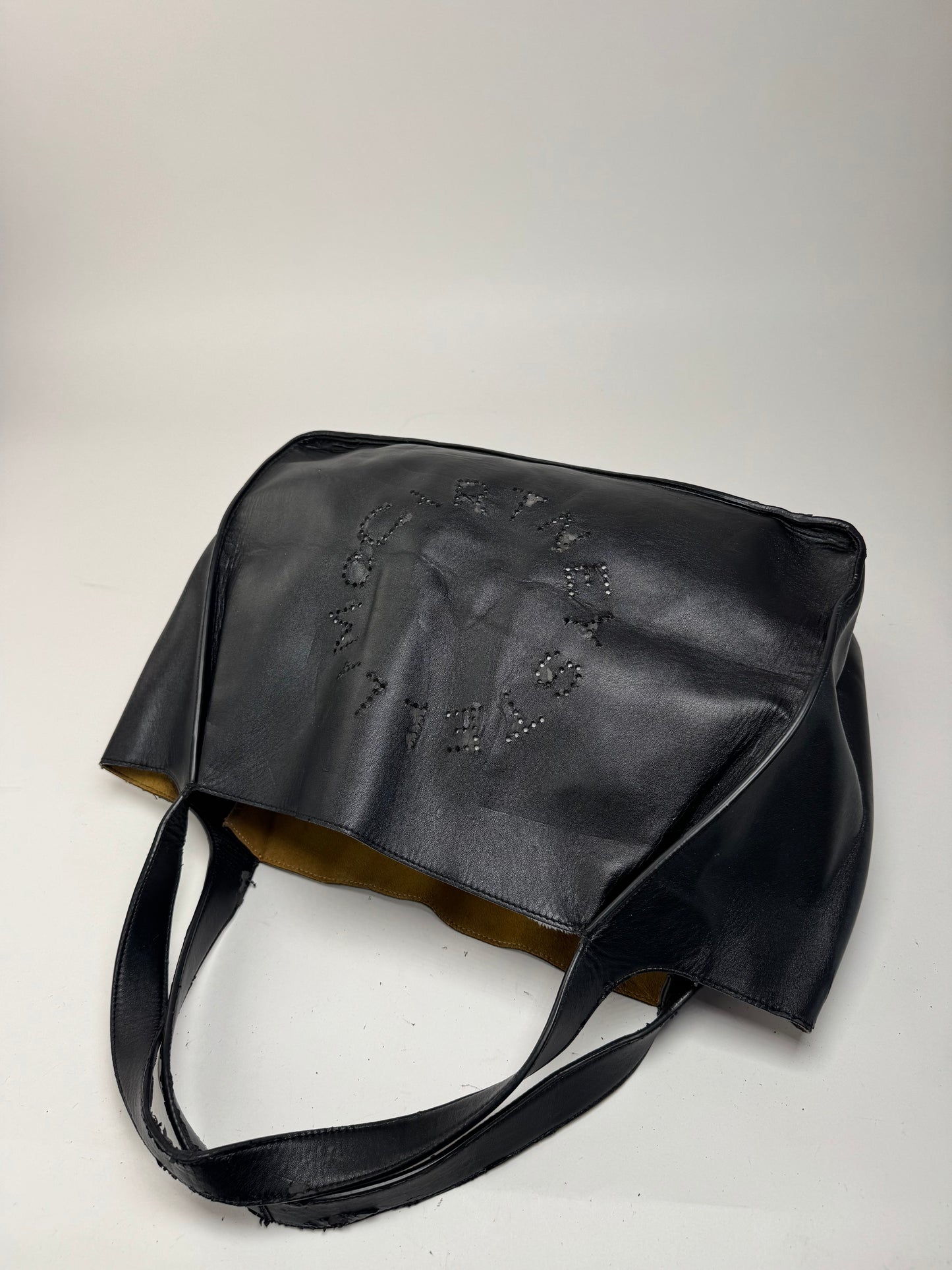 Sac fourre-tout vintage en cuir végétalien avec logo Stella Mc Cartney