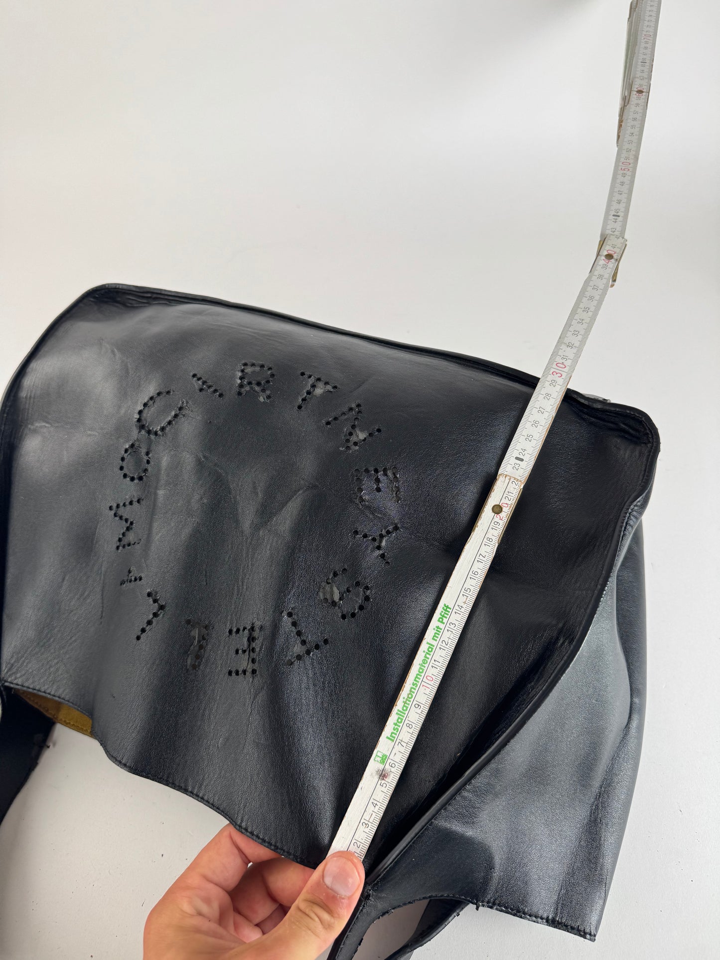 Sac fourre-tout vintage en cuir végétalien avec logo Stella Mc Cartney