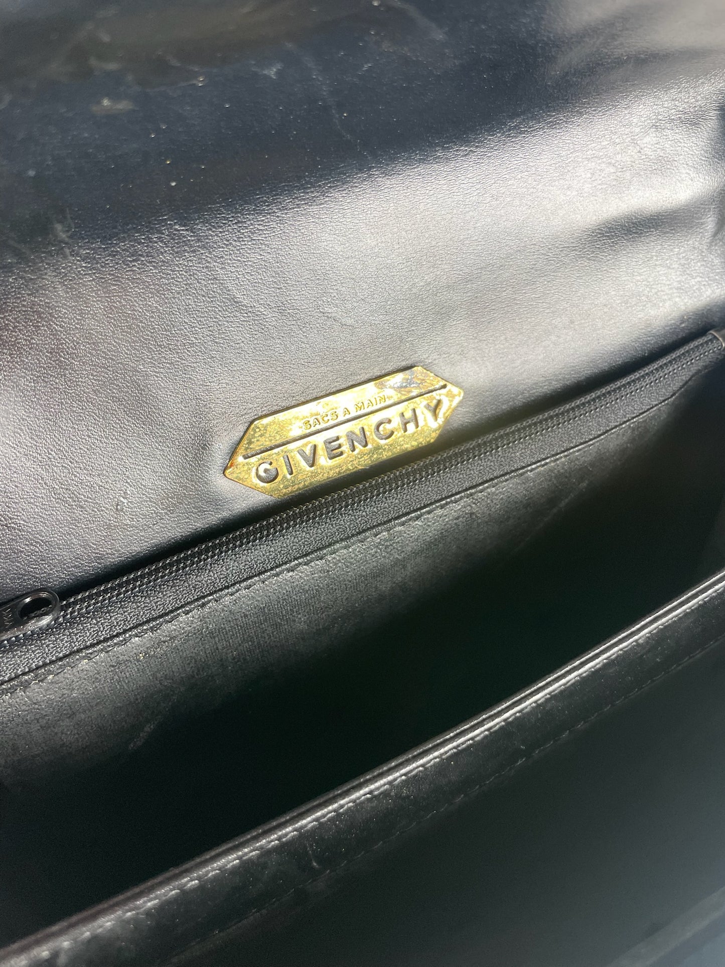 Vintage Givenchy Leather Handbag Black