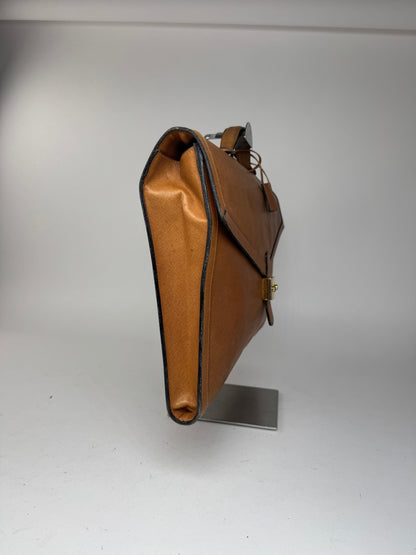Vintage Loewe Madrid LEATHER Briefcase camel