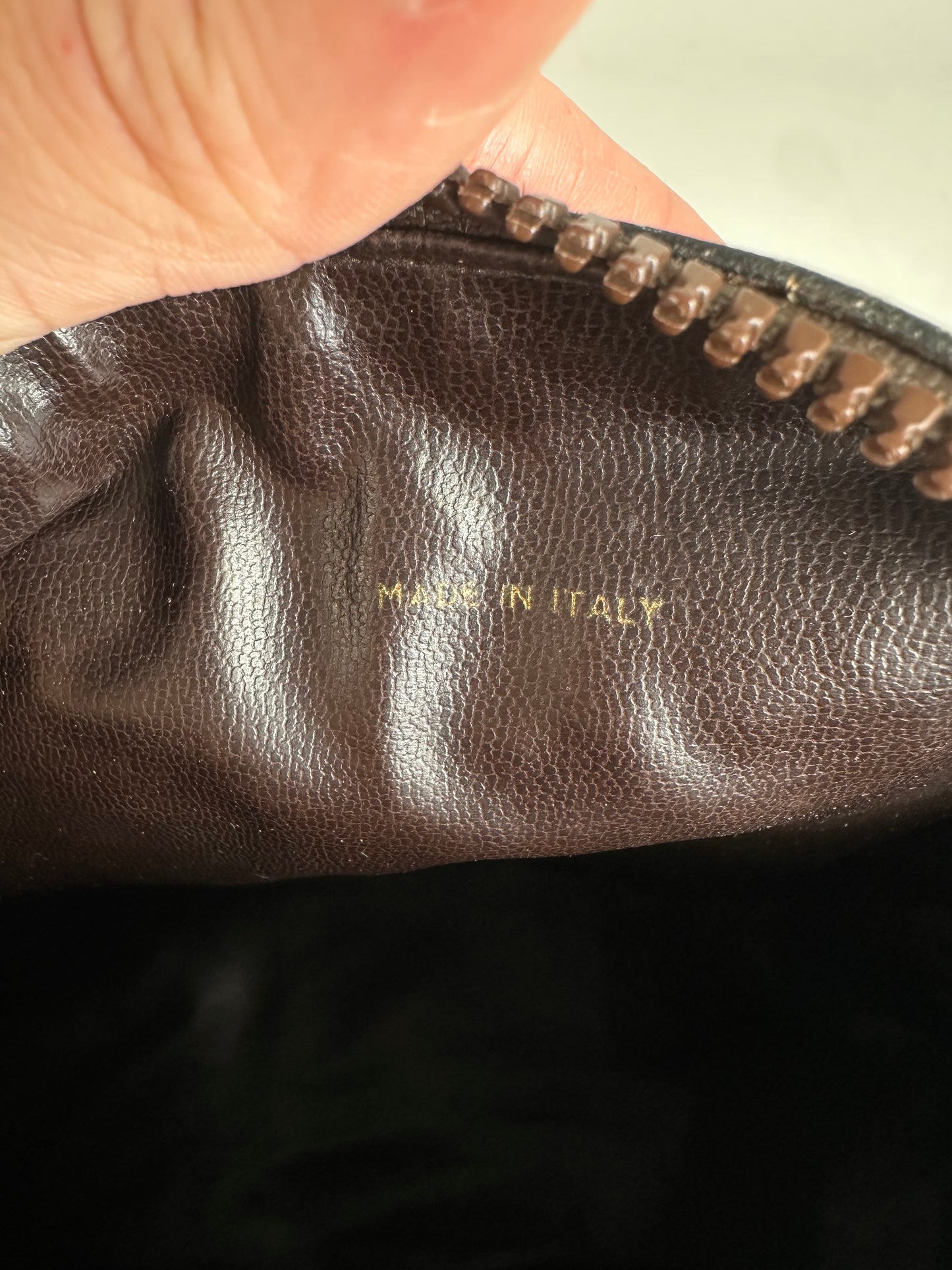 Vintage Celine C Monogram Canvas Tote Beige Brown Gold