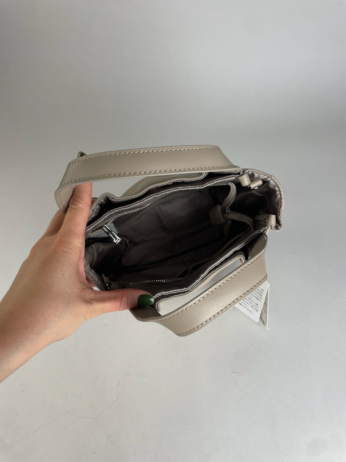 Vintage Yohji Yamamoto Y-Saccs Leather Handbag Beige New With Tag