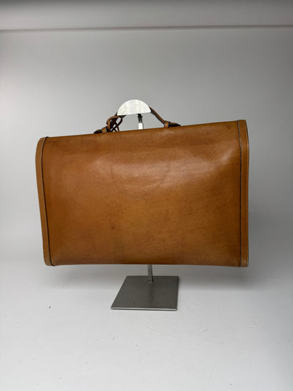 Vintage Loewe Madrid LEATHER Briefcase camel
