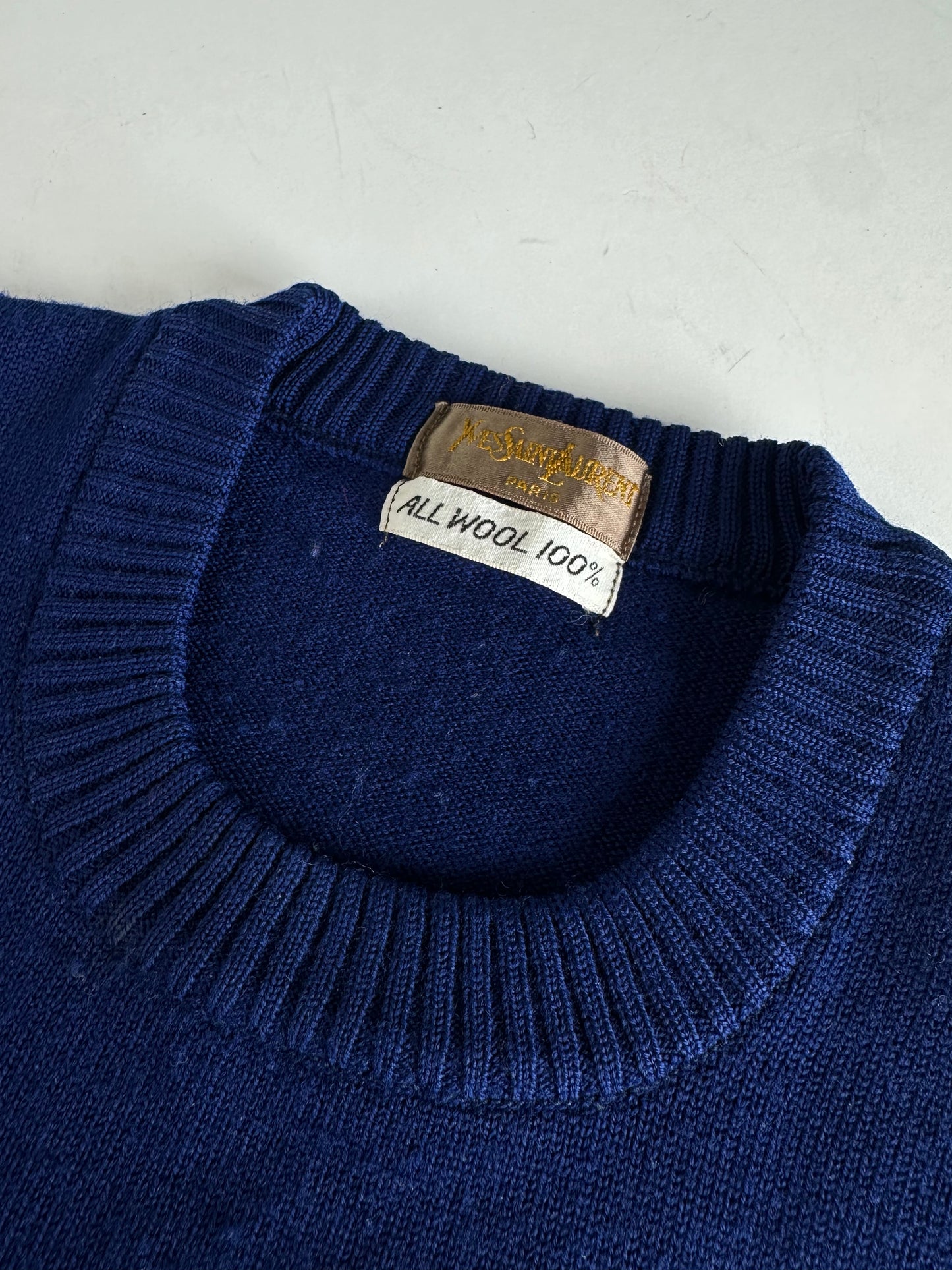 Vintage Yves Saint Laurent Wool Crewneck Sweater M
