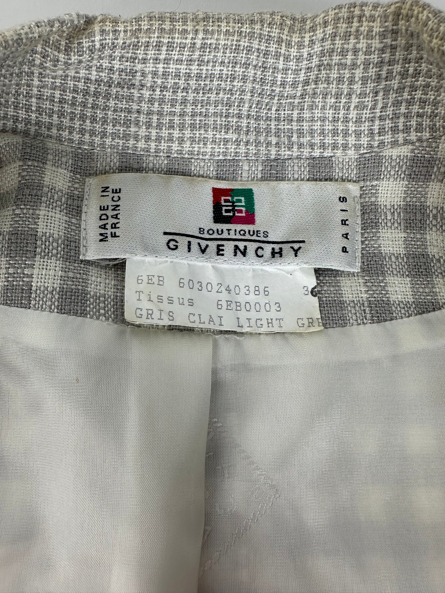 Vintage Givenchy Lightweight Suit Jacket Light