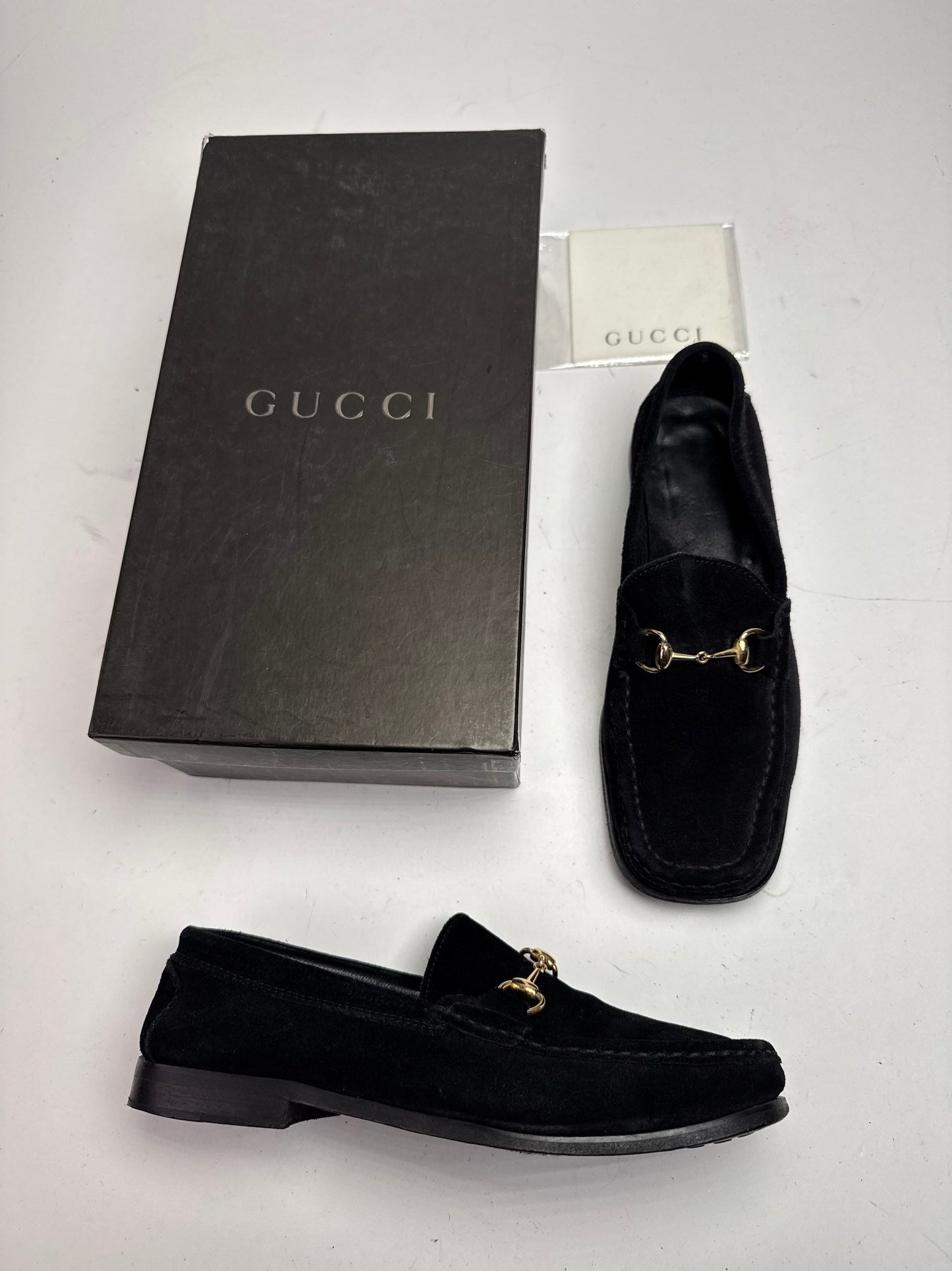 Vintage Gucci Horsebit Suede Loafer Black EU36,5