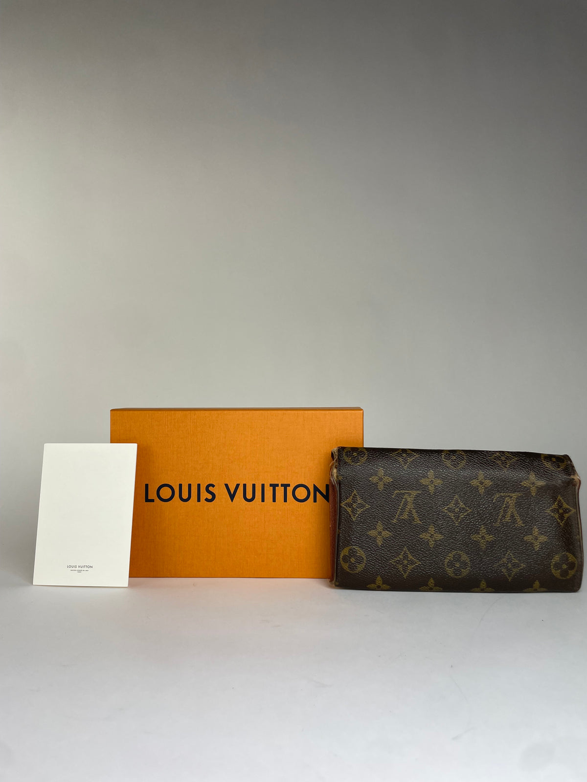 Vintage Louis Vuitton Monogram Canvas Bifold Wallet 2000 Brown