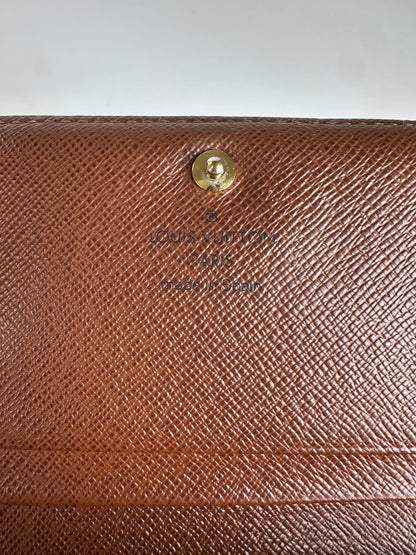 Vintage Louis Vuitton Monogram Wallet Brown