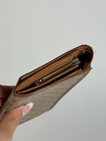 Vintage Celine Monogram Leather wallet beige