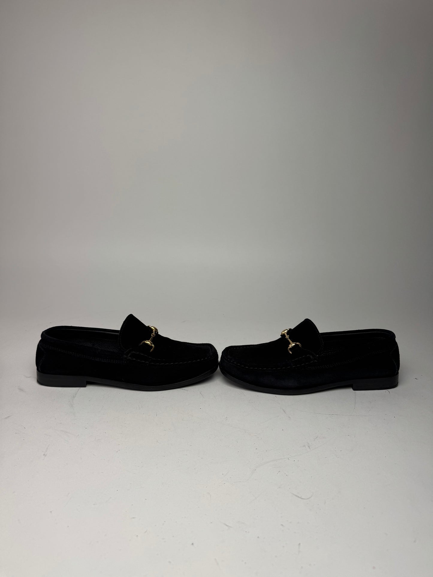 Vintage Gucci Horsebit Suede Loafer Black EU36,5