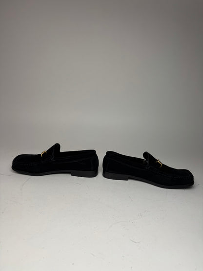 Vintage Gucci Horsebit Suede Loafer Black EU36,5