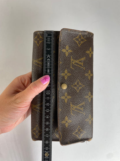 Vintage Louis Vuitton Monogram Canvas Bifold Wallet 2000 Brown