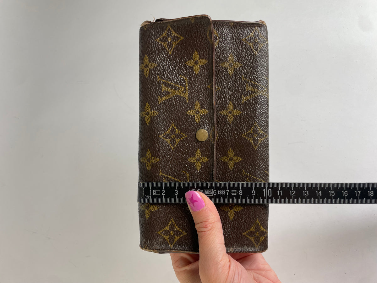Vintage Louis Vuitton Monogram Canvas Bifold Wallet 2000 Brown