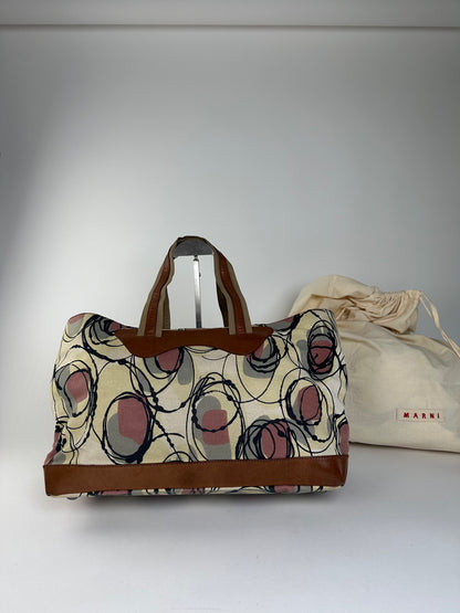 Vintage Marni Canvas Tote Bag Cream
