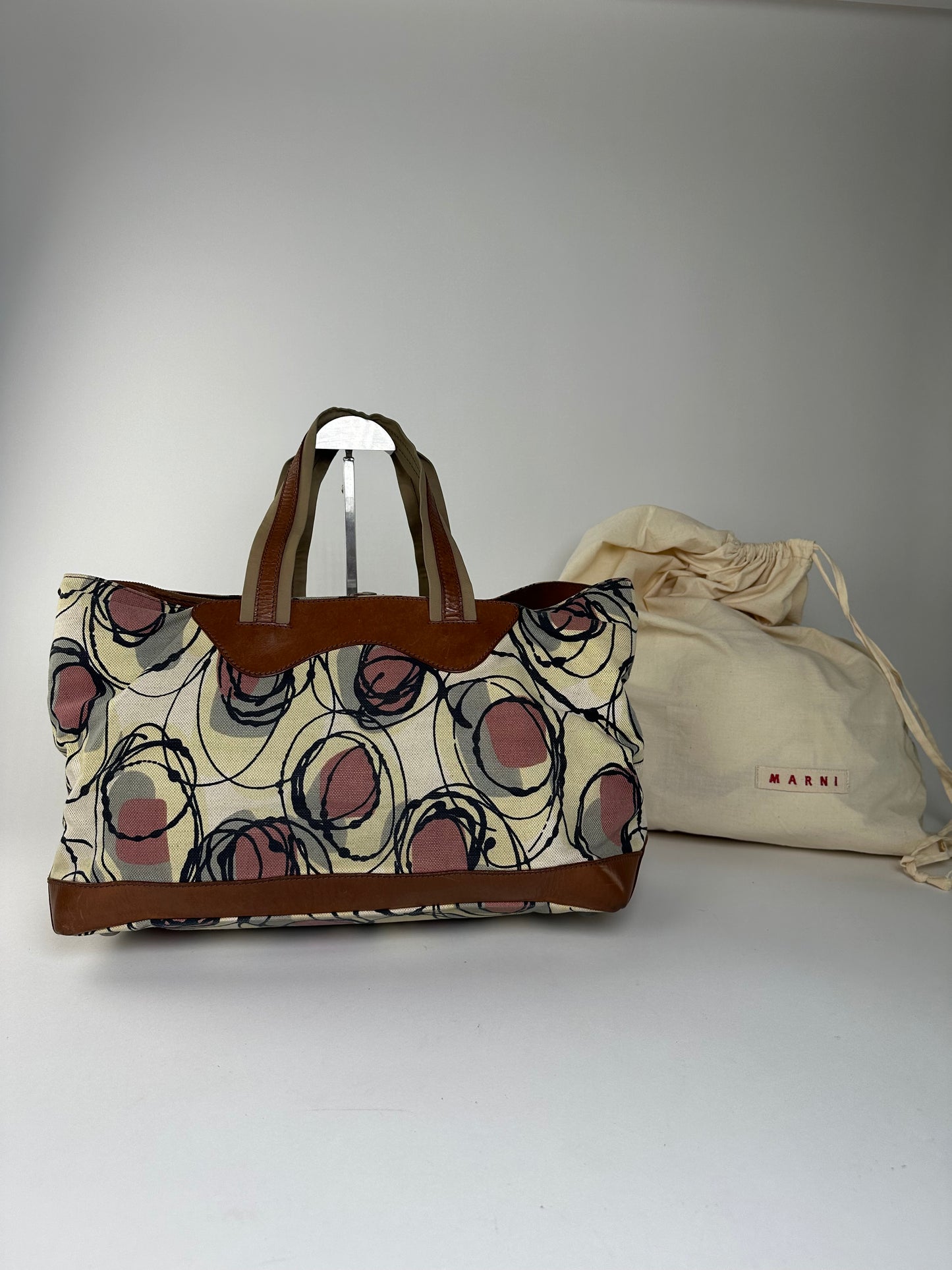 Vintage Marni Canvas Tote Bag Cream