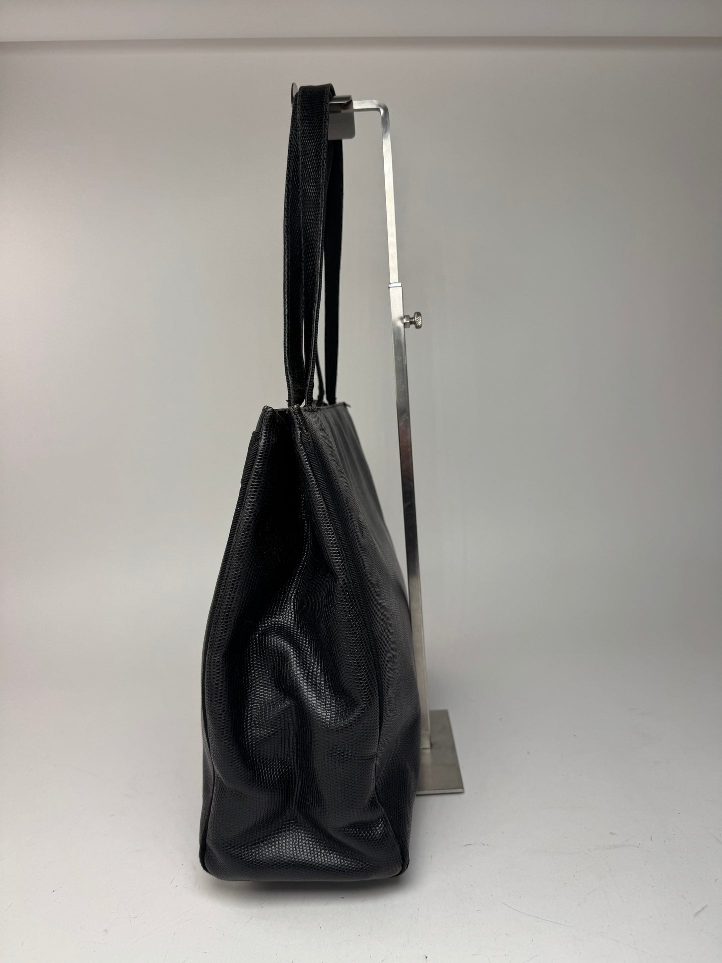 Sac vintage en cuir noir Salvatore Ferragamo