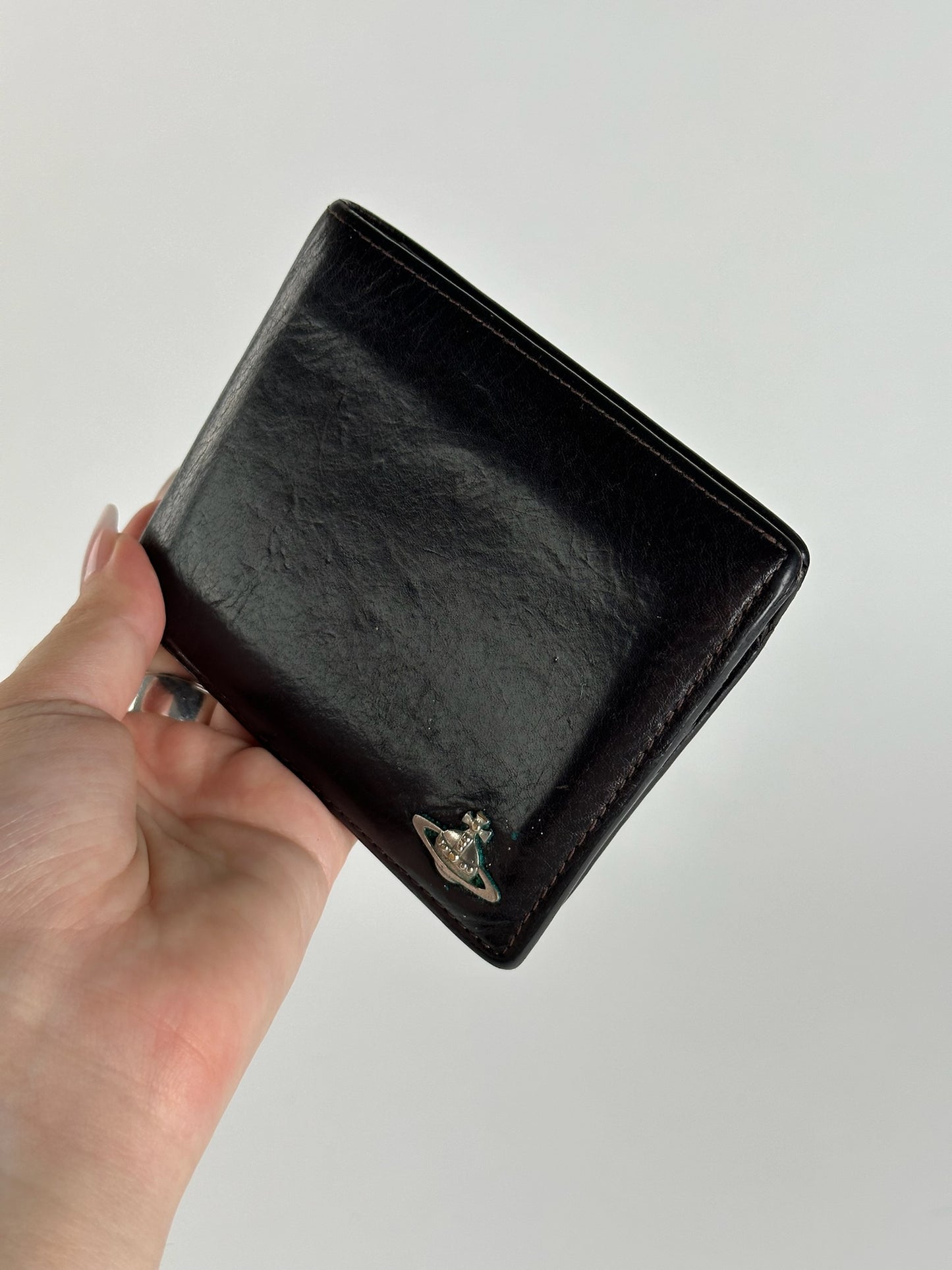 Vintage Vivienne Westwood orb leather wallet