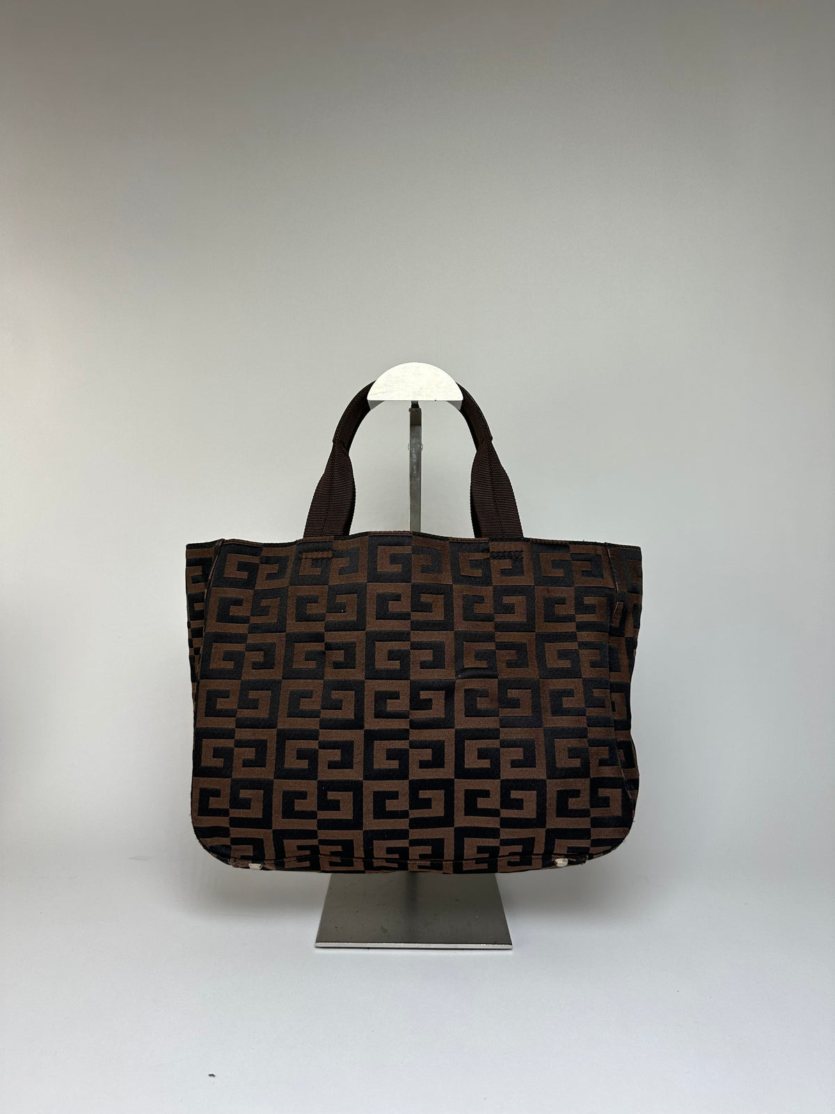 Vintage Givenchy 4G Canvas Tote Late 1990s Brown Black
