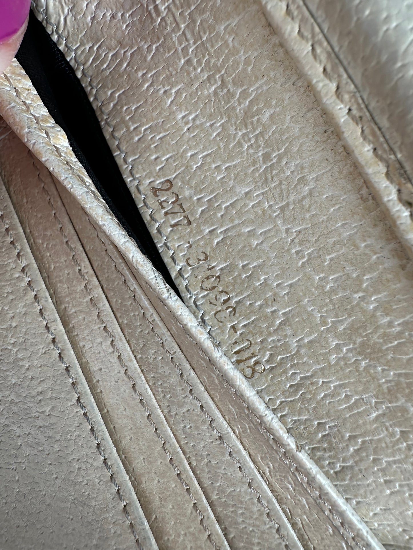 Vintage Fendi Baguette Leather Wallet White