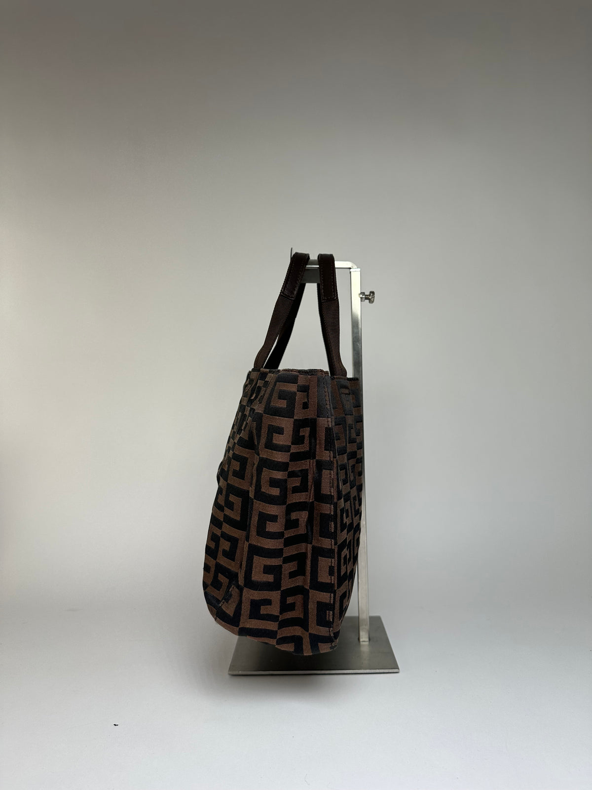 Vintage Givenchy 4G Canvas Tote Late 1990s Brown Black