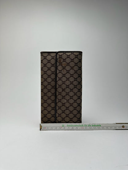 Vintage Celine Monogram Canvas leather wallet brown