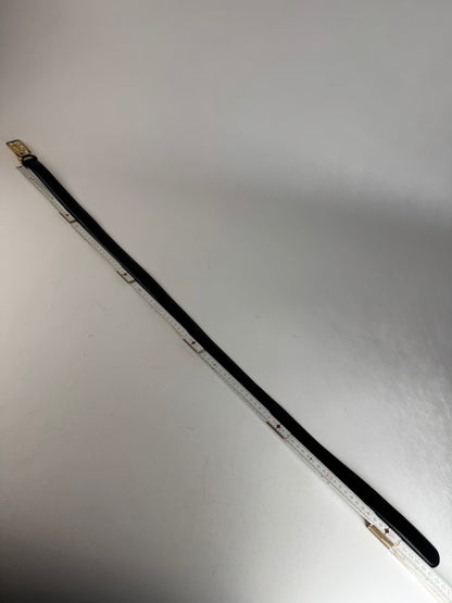 Vintage Celine Paris Leather Belt Black