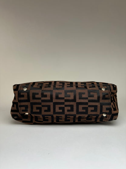 Vintage Givenchy 4G Canvas Tote Late 1990s Brown Black