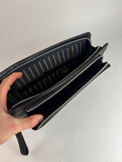 Vintage Balenciaga Leather Clutch Black