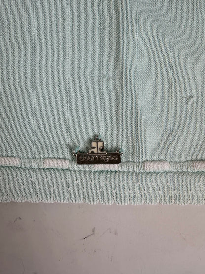 Vintage Courreges Rayon Blend T-Shirt Mint Green S