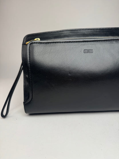 Vintage Balenciaga Leather Clutch Black