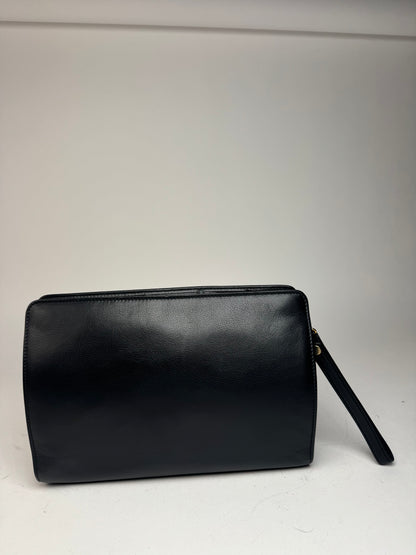Vintage Balenciaga Leather Clutch Black